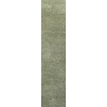Haze Solid Low-pile Area Rug Green